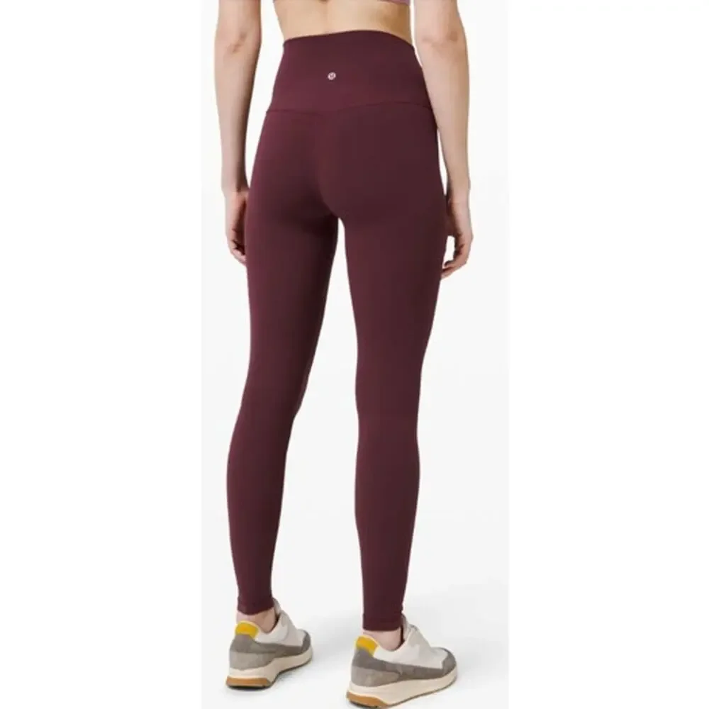 Womens Lululemon Align 28" Maroon Legging Size 10